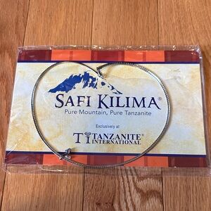 Silver tanzanite Heart Necklace